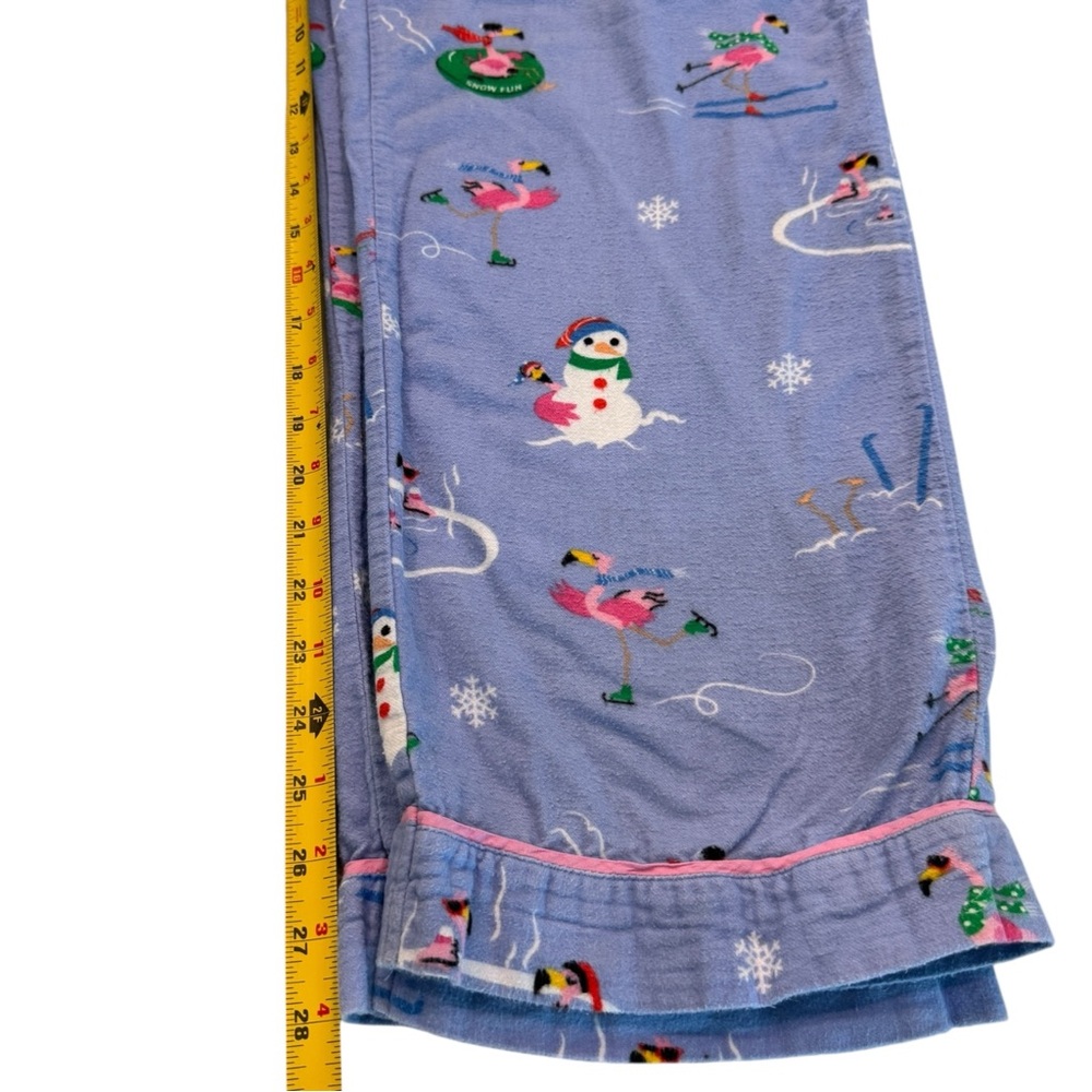 PJ Salvage Periwinkle Flamingos Flannel PJ Set - Picture 10 of 12